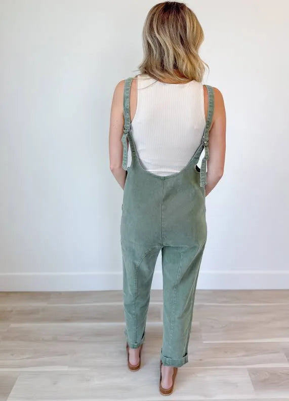 Newbury Overalls in Olive