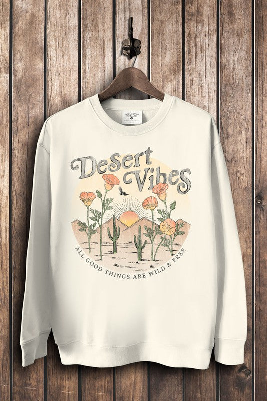 Desert Vibes Sweatshirt in Cream