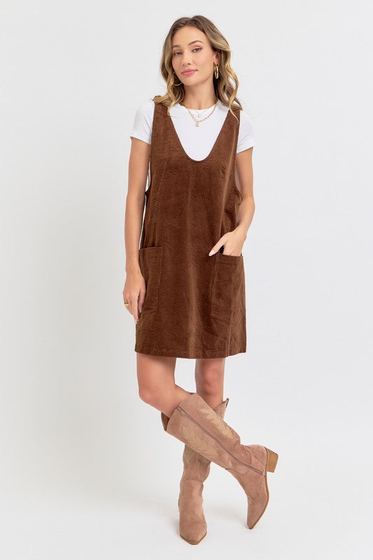 Darla Cordoroy Jumper in Chocolate