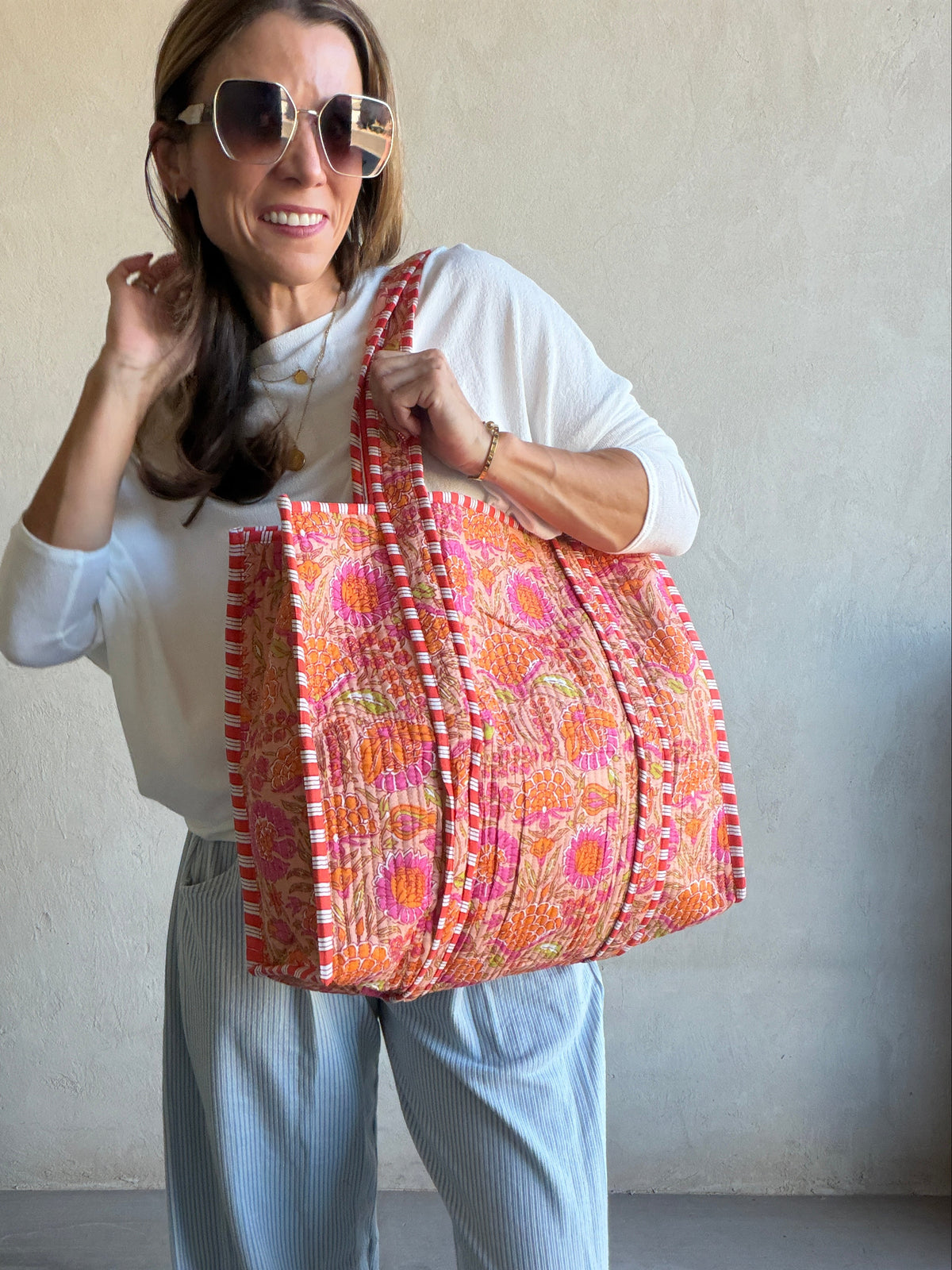 Eliana Quilted Tote Bag