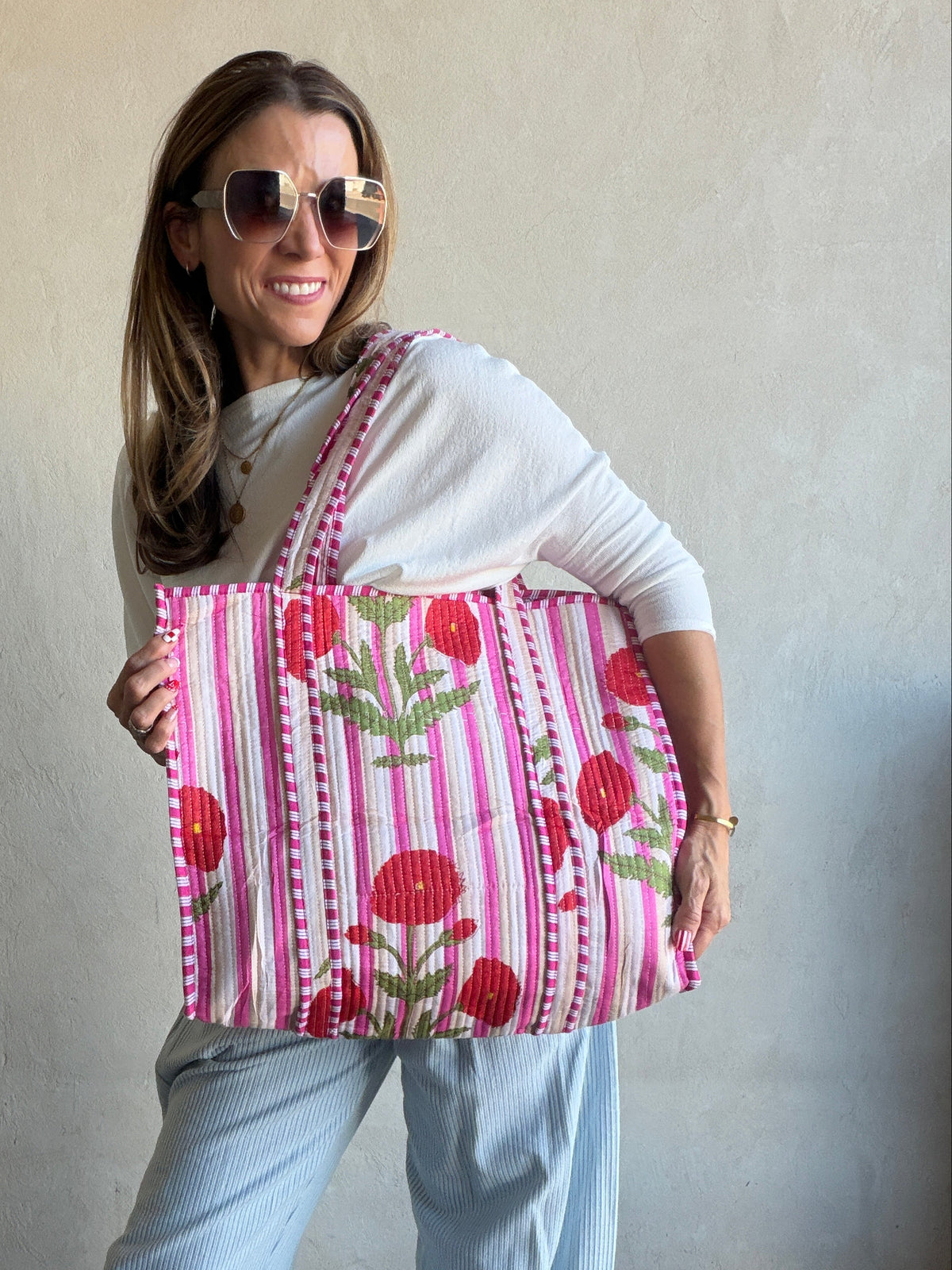 Eliza Quilted Tote Bag