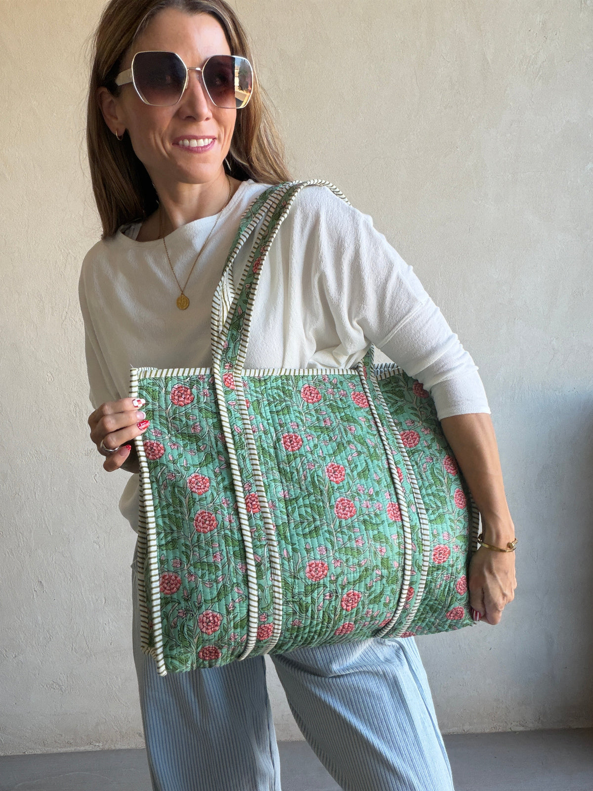 Deb Quilted Tote Bag