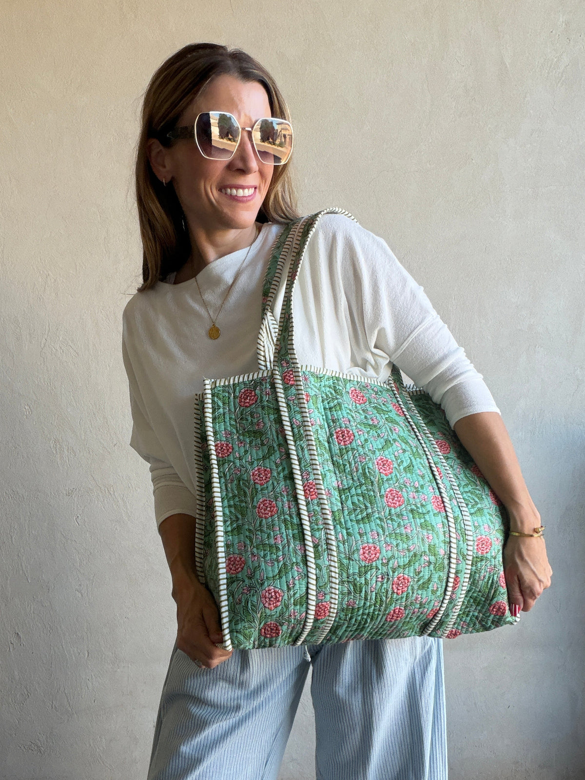 Deb Quilted Tote Bag