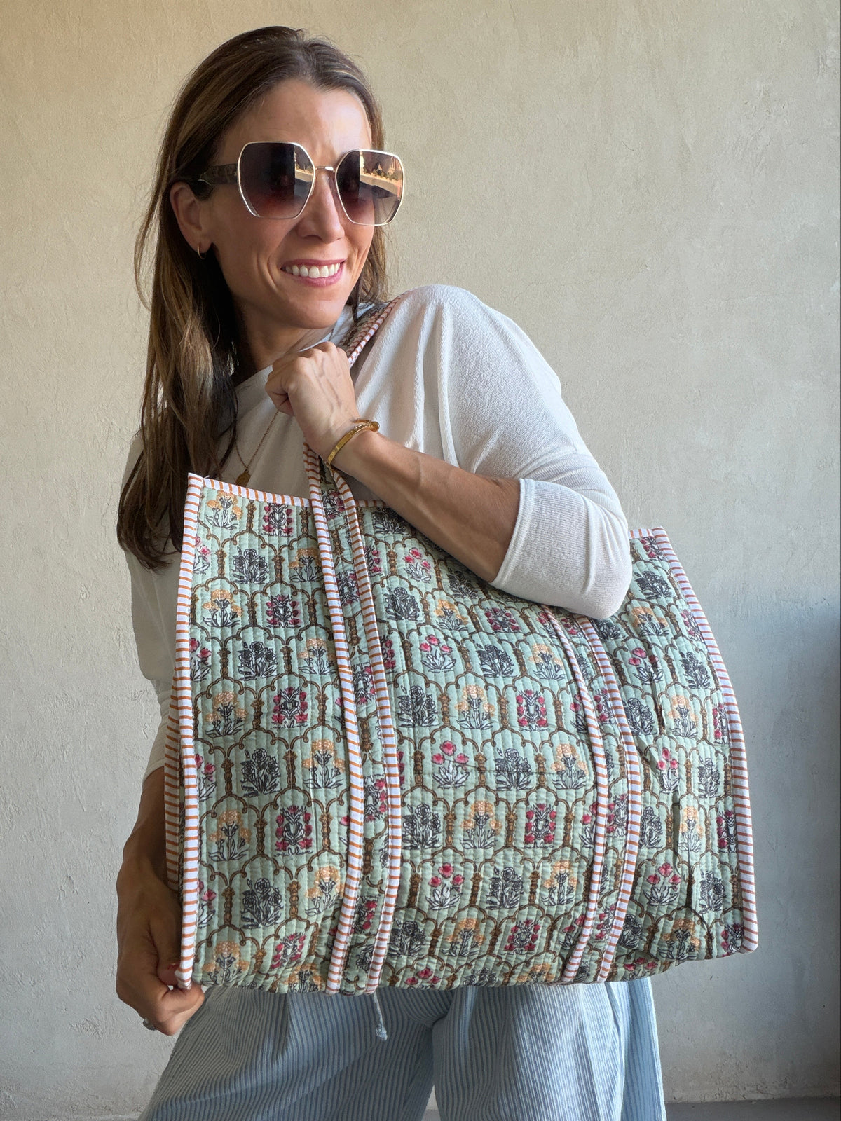 Lori Quilted Tote Bag