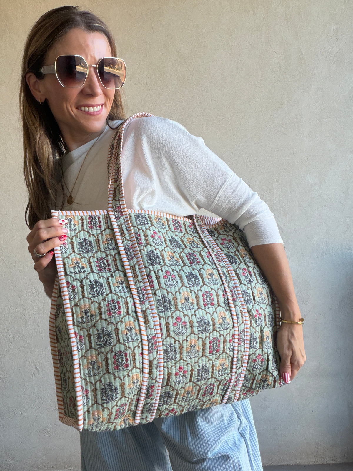 Lori Quilted Tote Bag