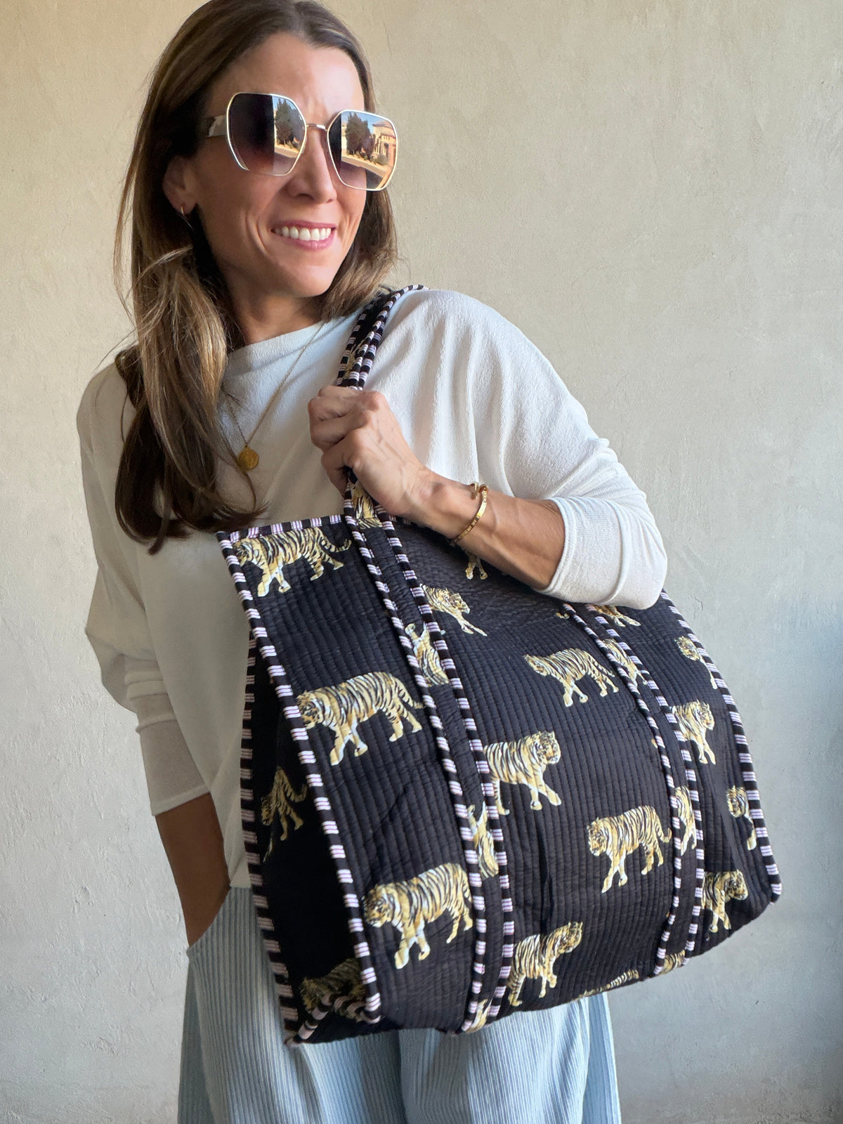 Maria Quilted Tote Bag
