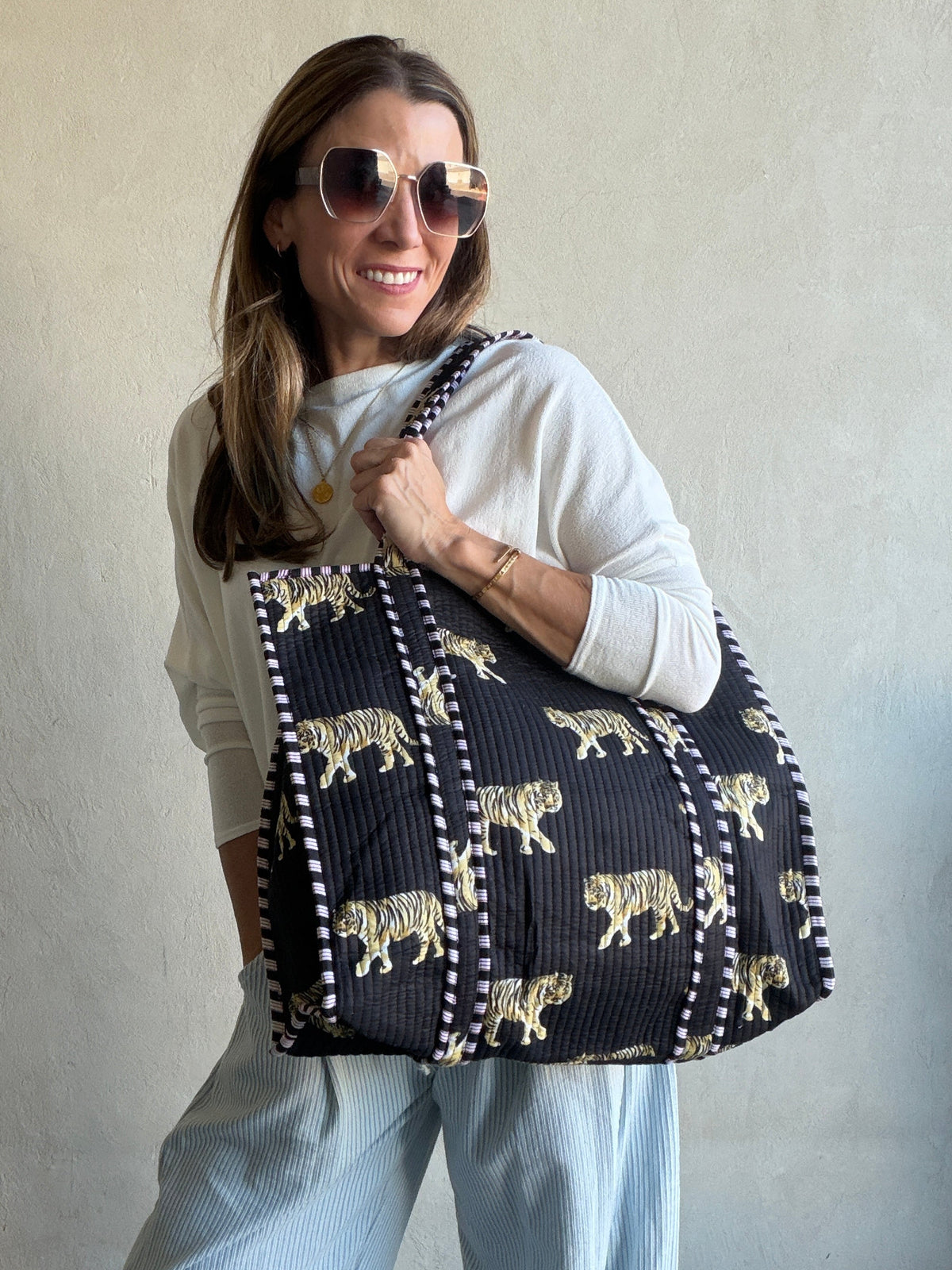 Maria Quilted Tote Bag