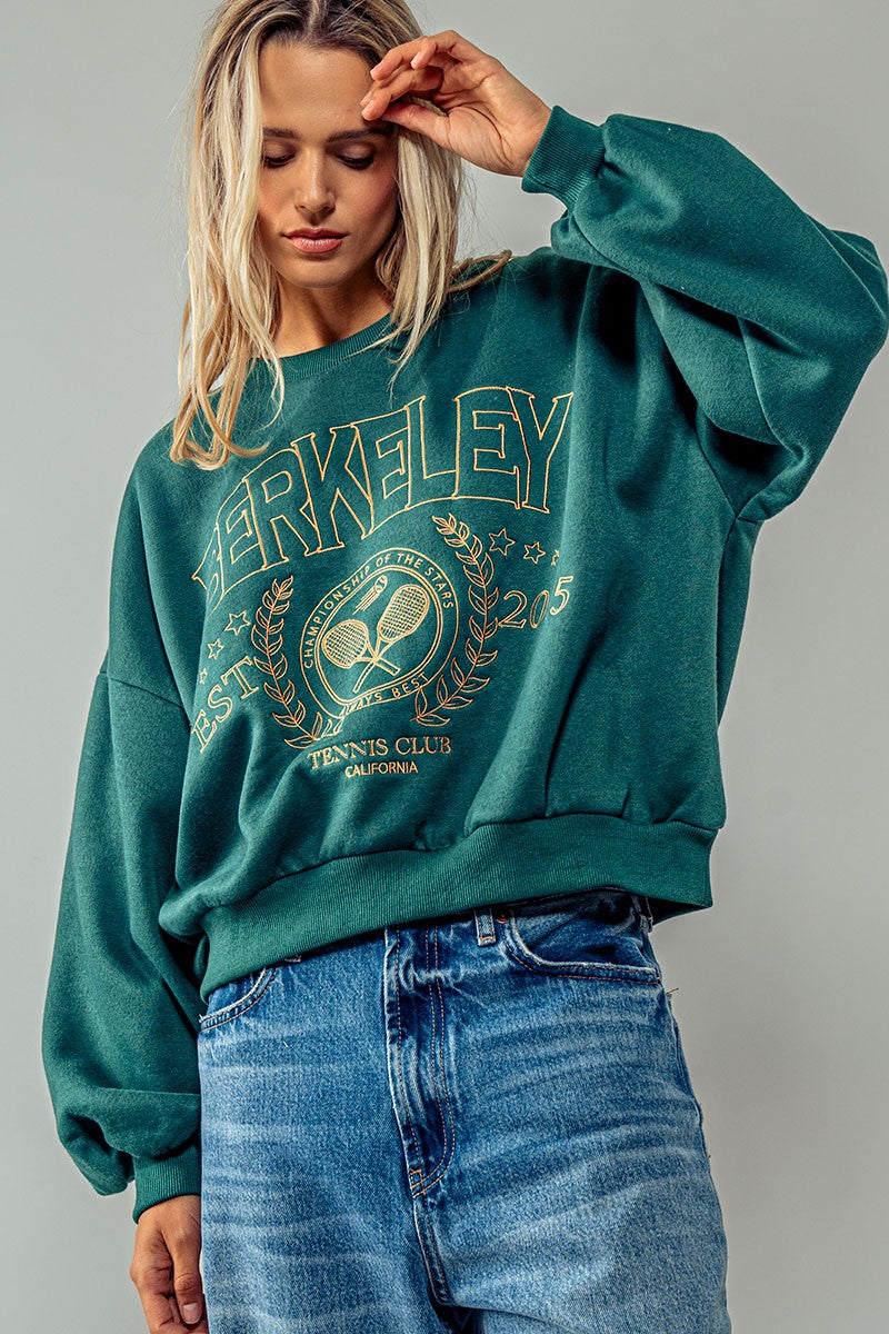 Berkeley Sweatshirt in Hunter Green