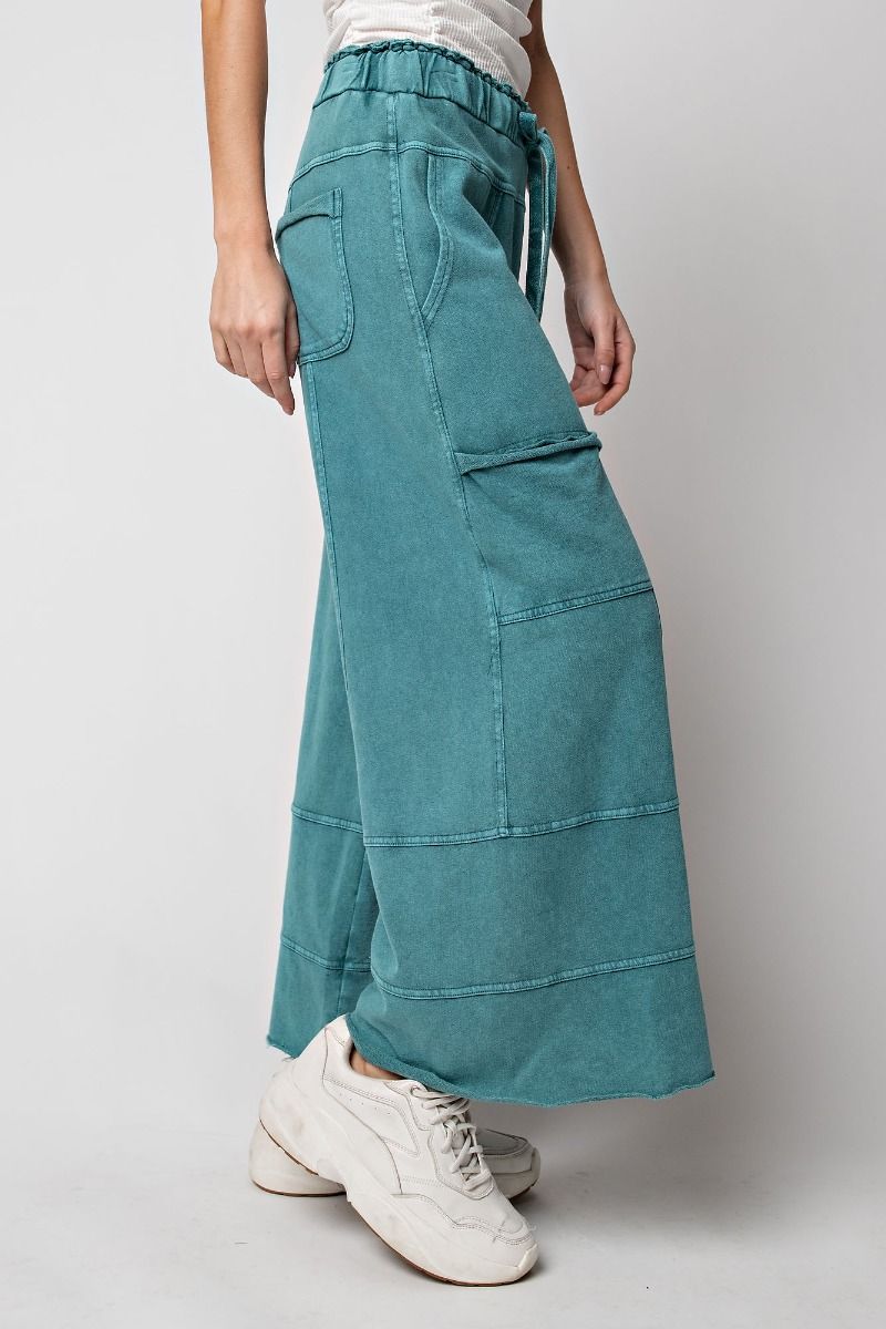 Feeling Good Palazzo Pants in Teal