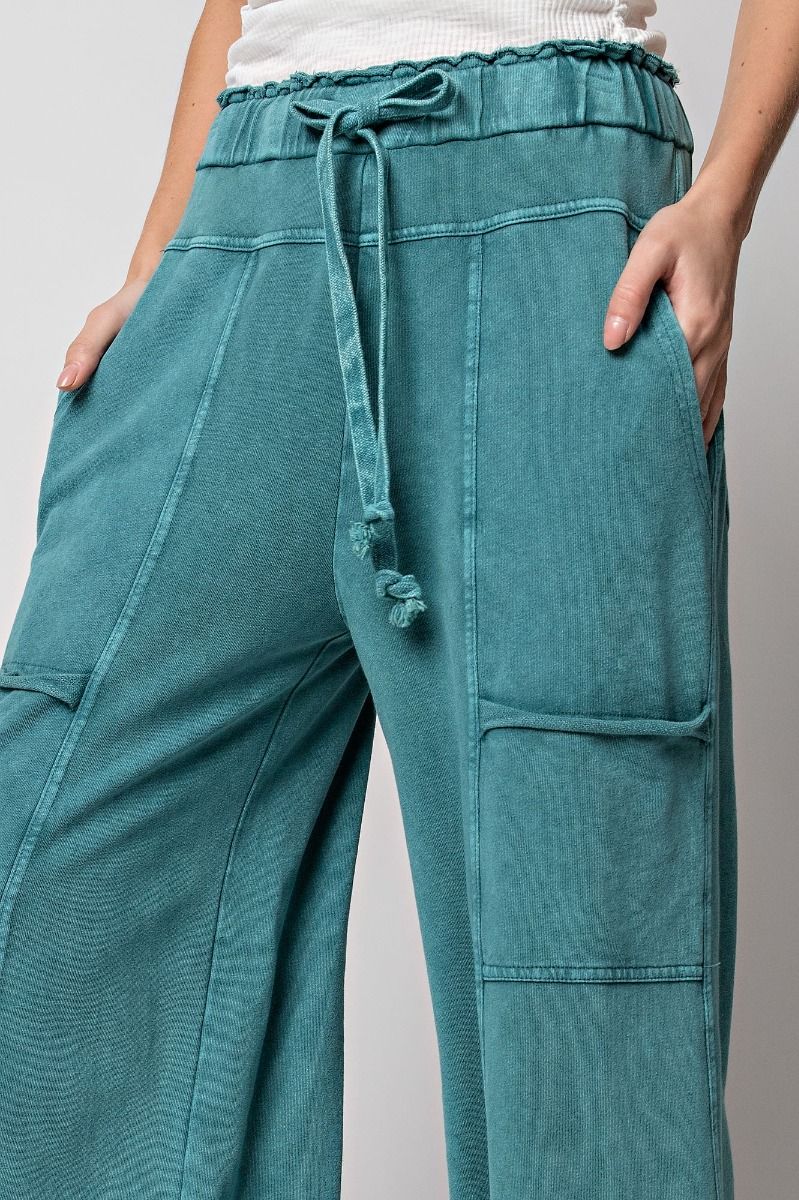 Feeling Good Palazzo Pants in Teal