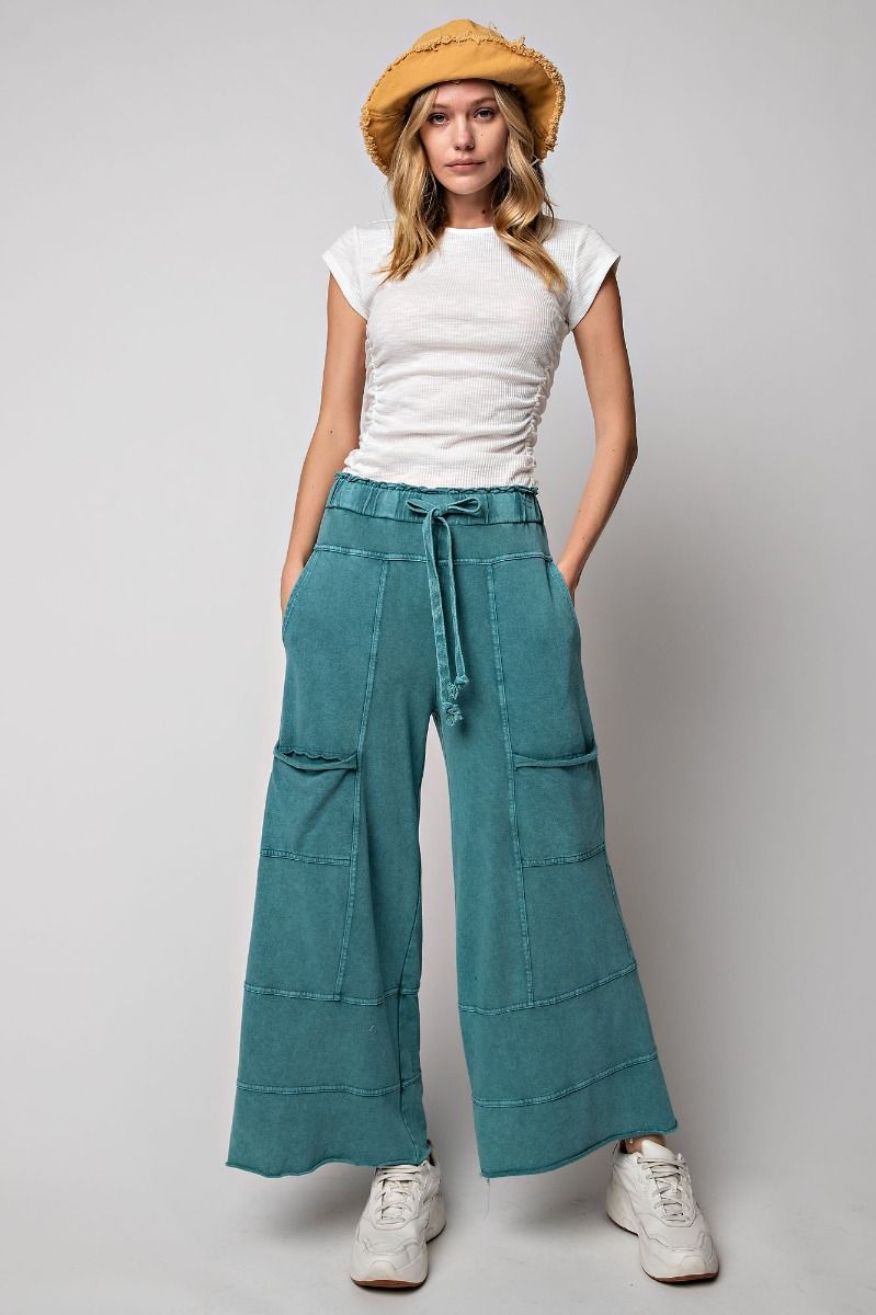 Feeling Good Palazzo Pants in Teal