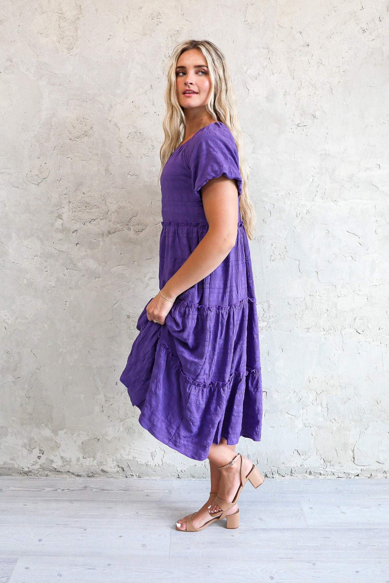 Serena Dress in Purple
